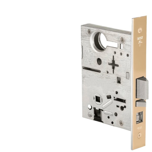Best Grade 1 Office Mortise Lockbody Only, Bright Brass Finish, Field Reversible 45HCAA605 - main